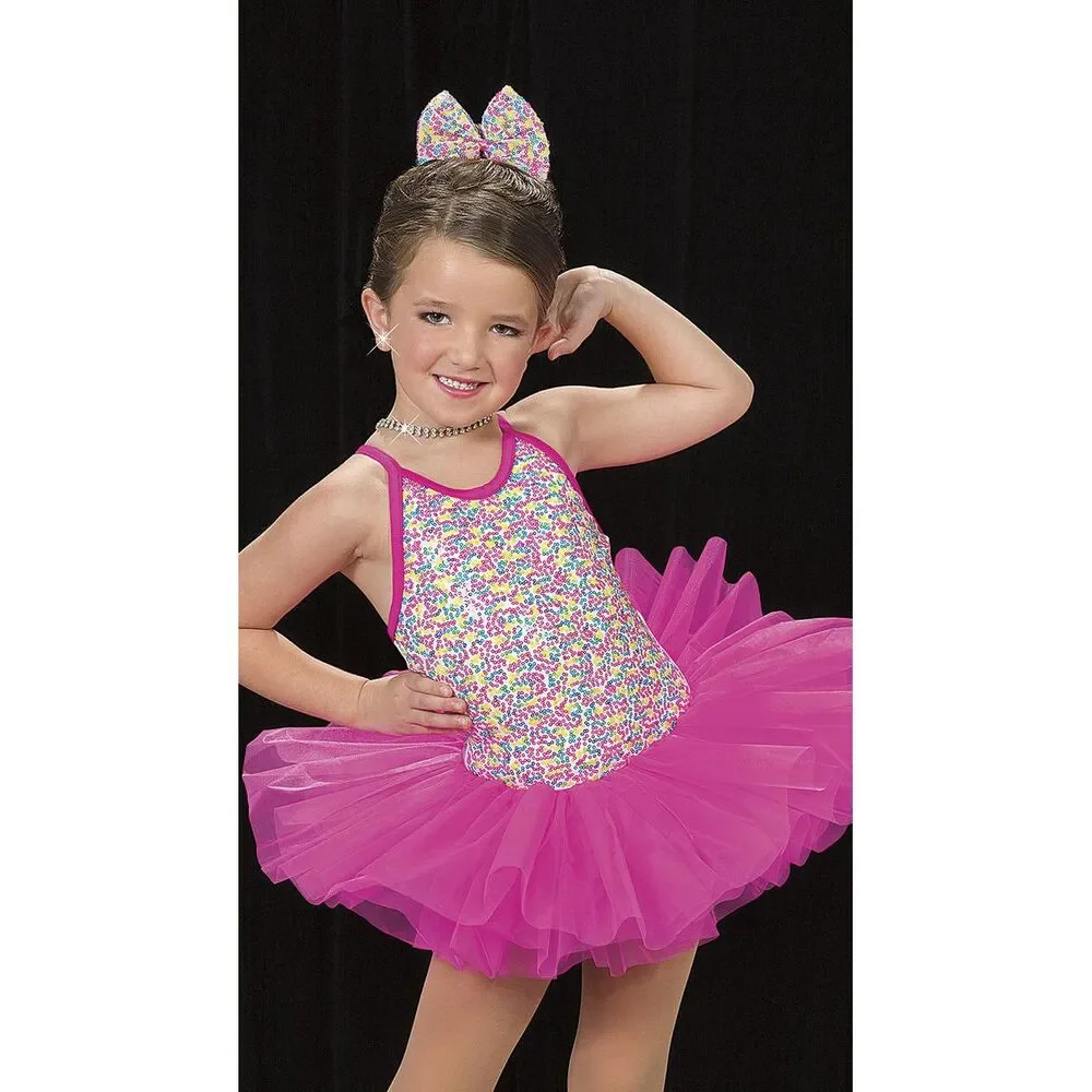 Pre-Owned Dance Costume Art Stone 26C011 XL Child White Jazz